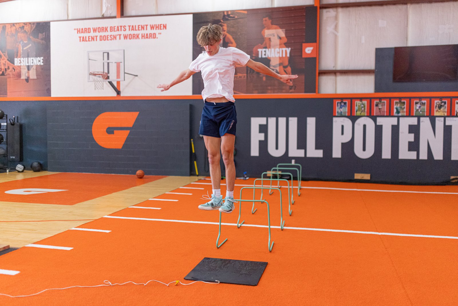 Reactive hurdle hops